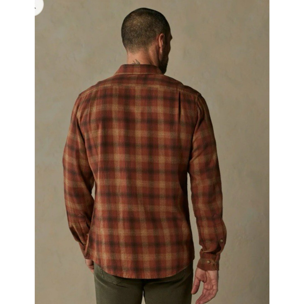 The Normal Brand Flannel Button Up Shirt Maple Glaze Plaid Hudson Size XXL - Picture 3 of 10
